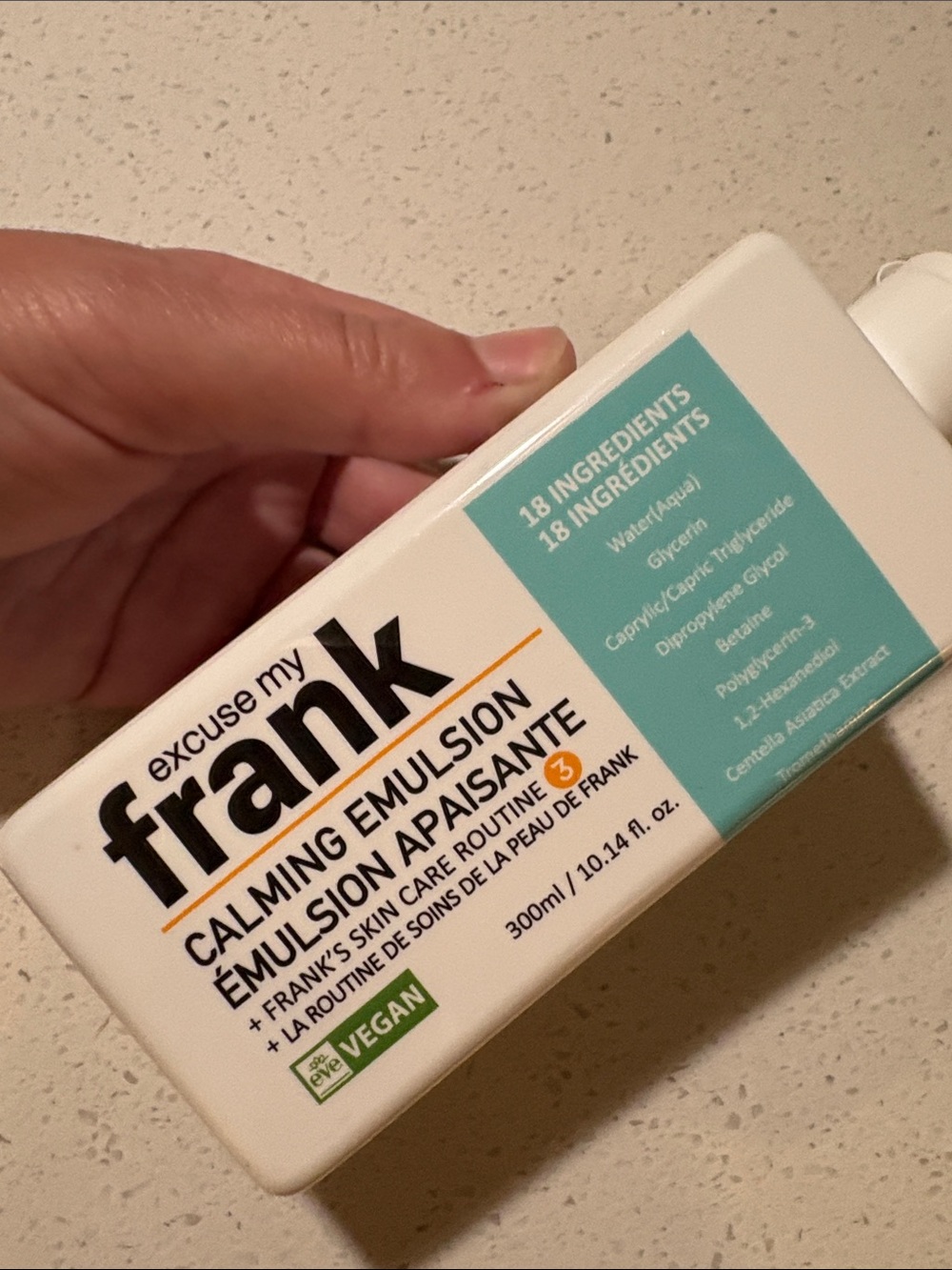 Excuse my Frank Korean Skin Calming Emulsion — White & Teal Soothing Moisturizer